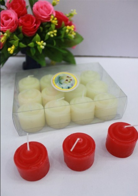 Smoke-free, eco-friendly, romantic color 12 scented craft candles for party celebration thumbnail
