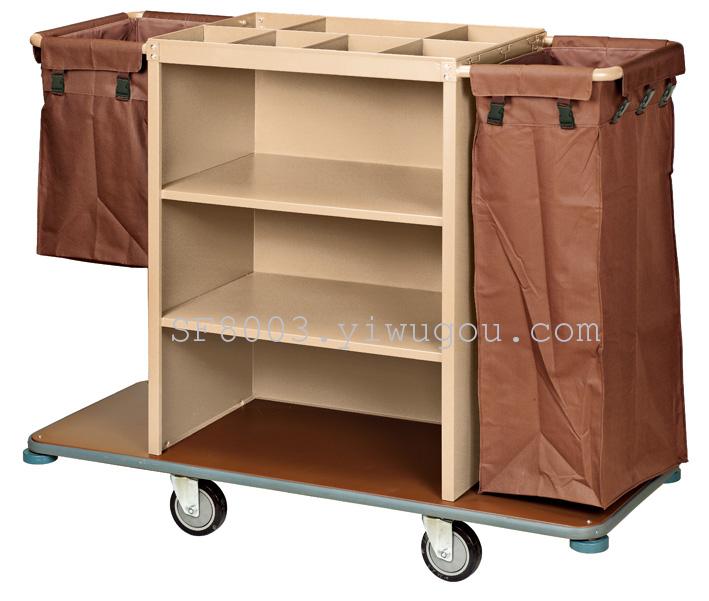 Hotel cleaning vehicle, collection vehicle, room cleaning vehicle, entrance vehicle, room service vehicle