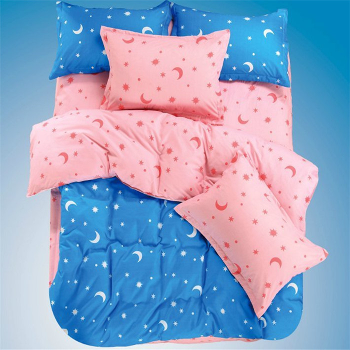 Yiwu Xuege Home Textile Four-Piece Set Factory Direct sales four-piece set home textile solid color polka dot four-piece set Bedding velvet