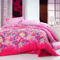 Home spun diamond fleece 4 piece set bedspread quilt set drilled asbestos 3 piece set single Korean version 4 piece set