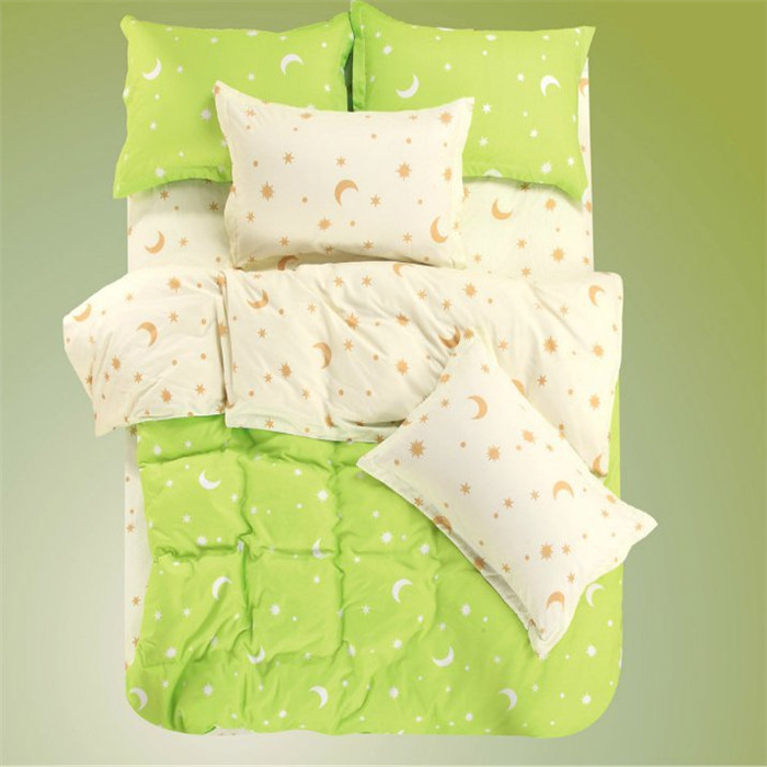 Yiwu Xuege Home Textile Four-Piece Set Factory Direct sales four-piece set home textile solid color polka dot four-piece set Bedding velvet Application Scenario