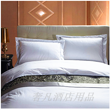 Luxurious five-star hotel bedding: Embroidered quilt cover, pure cotton 1.8M bed four-piece set details Picture
