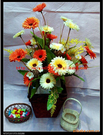 Factory direct sales and wholesale of 30 artificial autumn-colored chrysanthemums for the countryside Specification image
