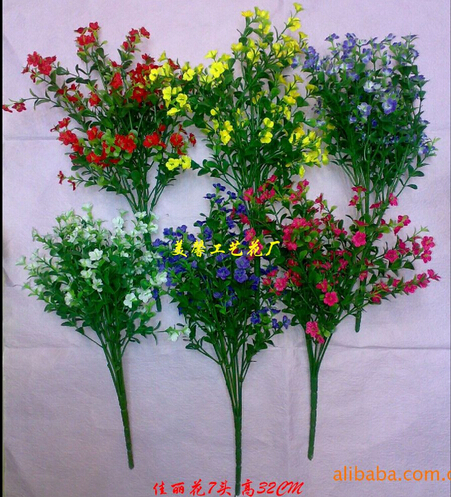 Wholesale artificial spring beauty flowers, garden beauty flowers, factory direct sales of artificial beauty flowers details Picture