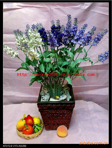 Wholesale of artificial flowers, 10 heads of lavender full figure