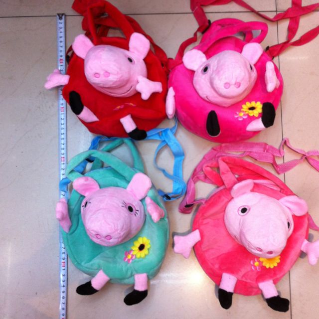 Plush shoulder bag, pp pig, pink pig dual-purpose bag, pig handbag full figure