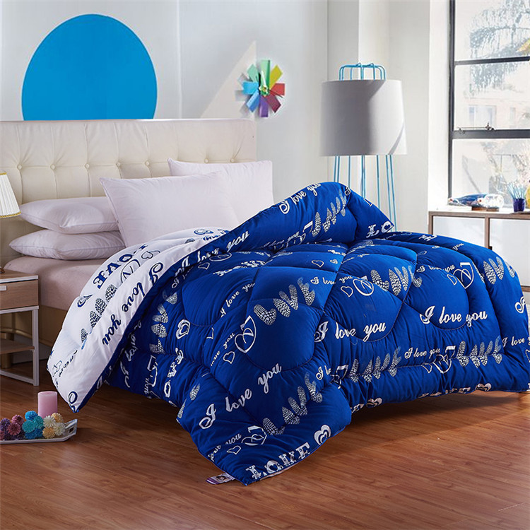 Yiwu Snow Pigeon thickened autumn and winter cotton quilt, student quilt, feather velvet cotton quilt, striped winter quilt core Application Scenario