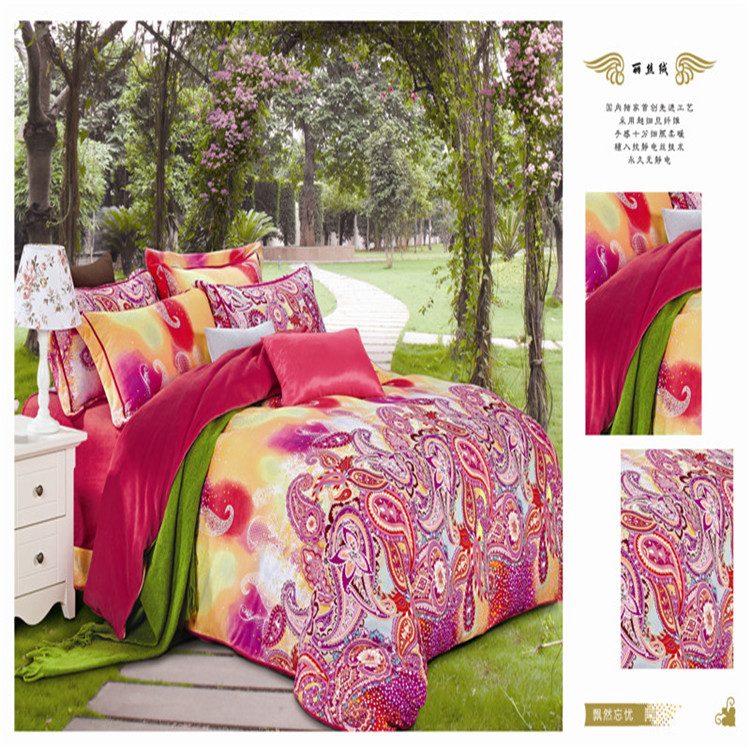 The Yiwu Snow Pigeon thickened plush warm three-dimensional flower cloud velvet four-piece set is selling well Specification image