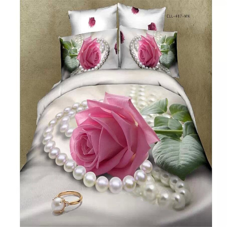 Yiwu snow dove impresión reactiva 5D cama tridimensional pintura al óleo versión grande cama de flores venta directa de fábrica Specification image