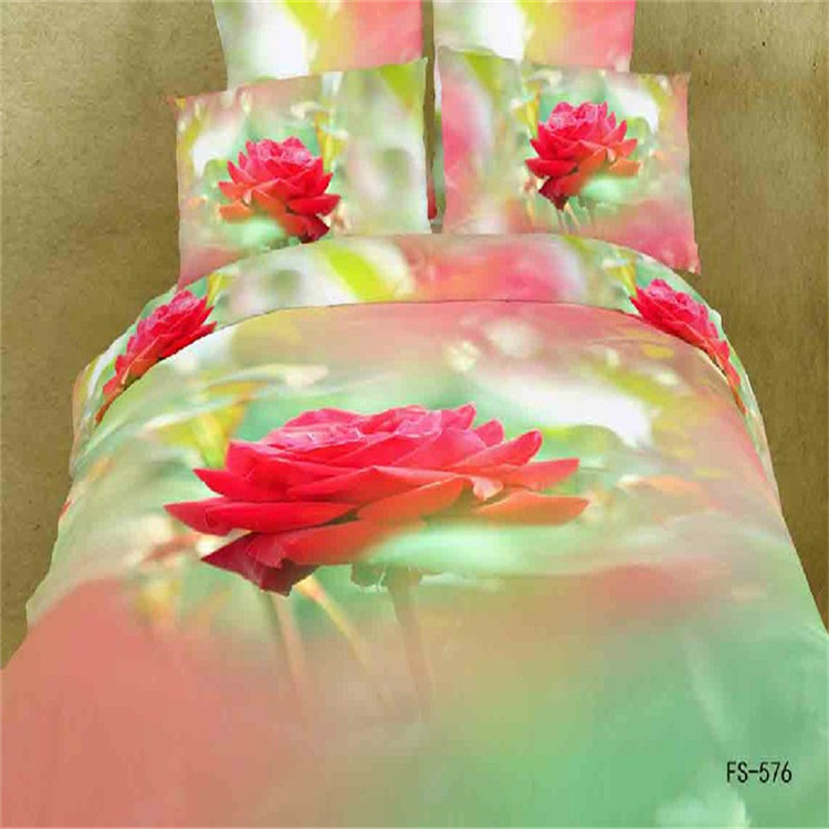 Yiwu Snow Pigeon's new oil painting pattern all-cotton oil painting four-piece set 3D pure cotton Application Scenario