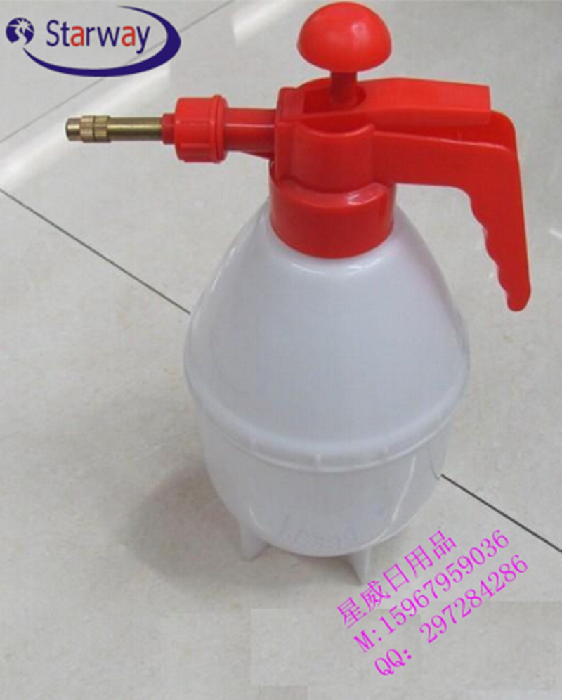 气压喷壶0.8L 塑料瓶 园林喷壶  浇花壶 喷头