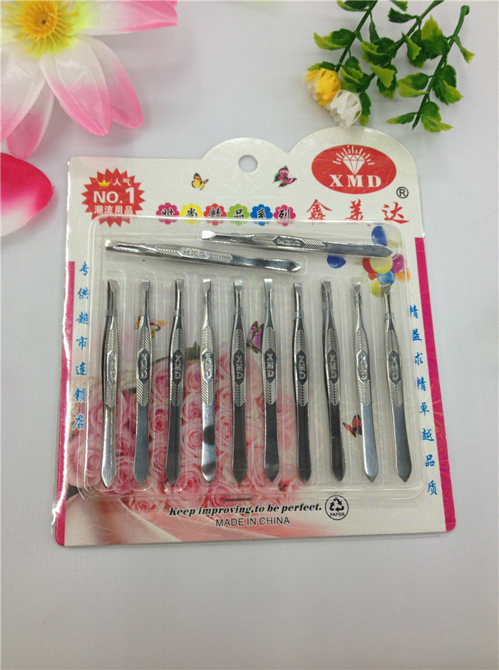 Xinmeida Eyebrow tongs/Eyebrow pliers/Stainless steel tweezers/eyebrow tongs/Pliers wholesale