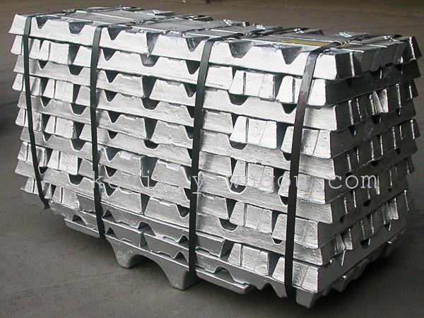 Zinc ingots are 99.99 percent pure zinc