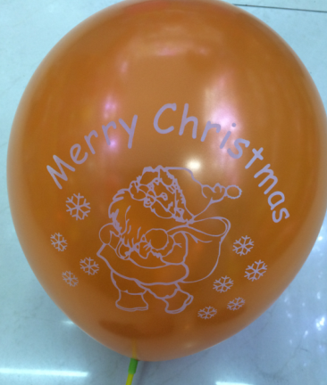 Lanfei No. 8 Pearl Light Print "Merry Christmas" 12-inch holiday balloons are in stock