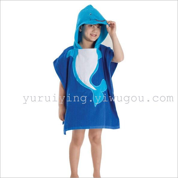 New Korean-style cute cartoon animal-shaped children's bath towels and bathrobes, direct sales from the manufacturer Application Scenario