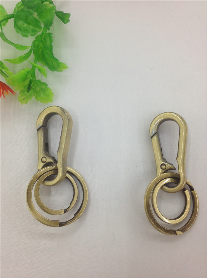 Xinmeida 816 Double-ring Retro Keychain, antique keychain for Men, Adult lock keychain, car key details Picture