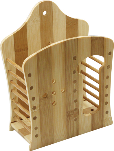Natural nan bamboo multi-functional bamboo 筷笼 two grids 筷笼 multiple color options