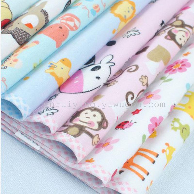 三层防水隔尿垫 婴儿竹纤维法兰绒尿垫 宝宝尿垫50*70