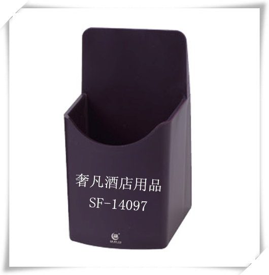 Hotel supplies single-compartment remote control seat, multi-functional storage box for guest room desktop details Picture