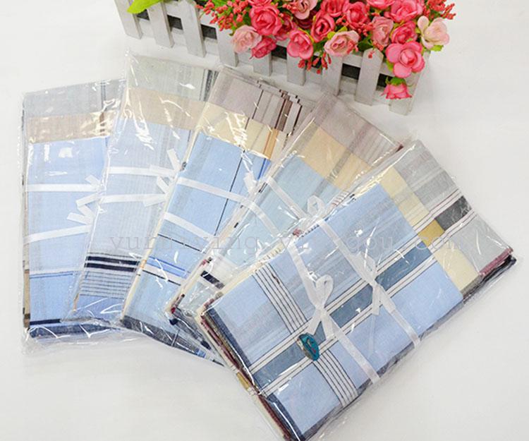 The manufacturer supplies high-quality light-colored 430 men's handkerchiefs, satin strips and woven strips for export and foreign trade