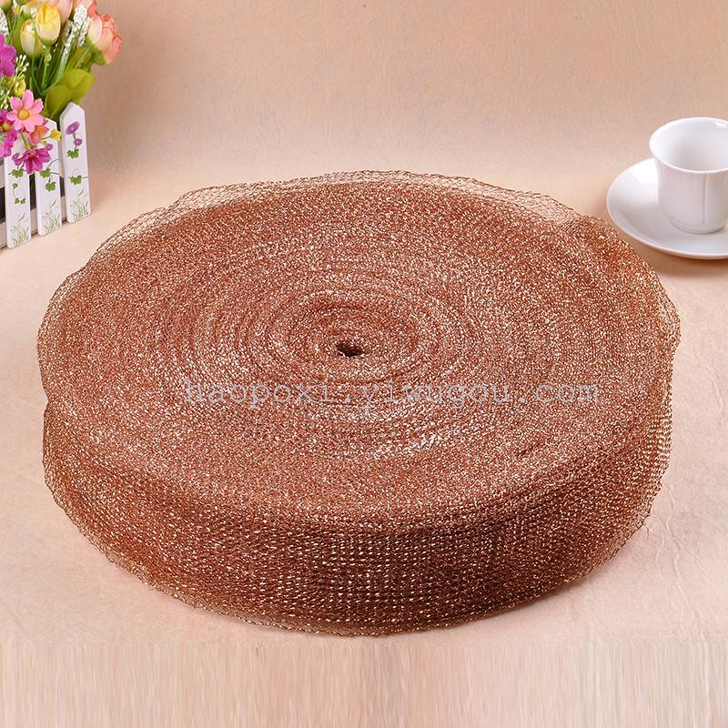 Application of copper-plated net cleaning ball on high-grade tableware