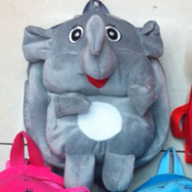 Plush schoolbags, children's schoolbags, toy bags, elephant schoolbags, cartoon toy bags, children's backpacks, kindergarten backpacks details Picture
