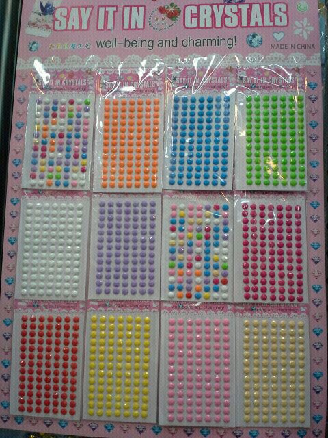New large, medium and small size acrylic diamond sticker 12 / hanging version mobile phone sticker car thumbnail