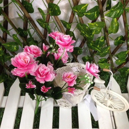 Wholesale of 7-head artificial azalea artificial flowers for home decoration