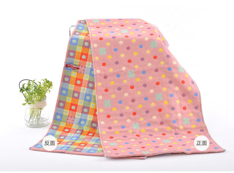 High-end baby three-layer gauze 35*75 thickened jacquard children's towel gauze children's towel Application Scenario