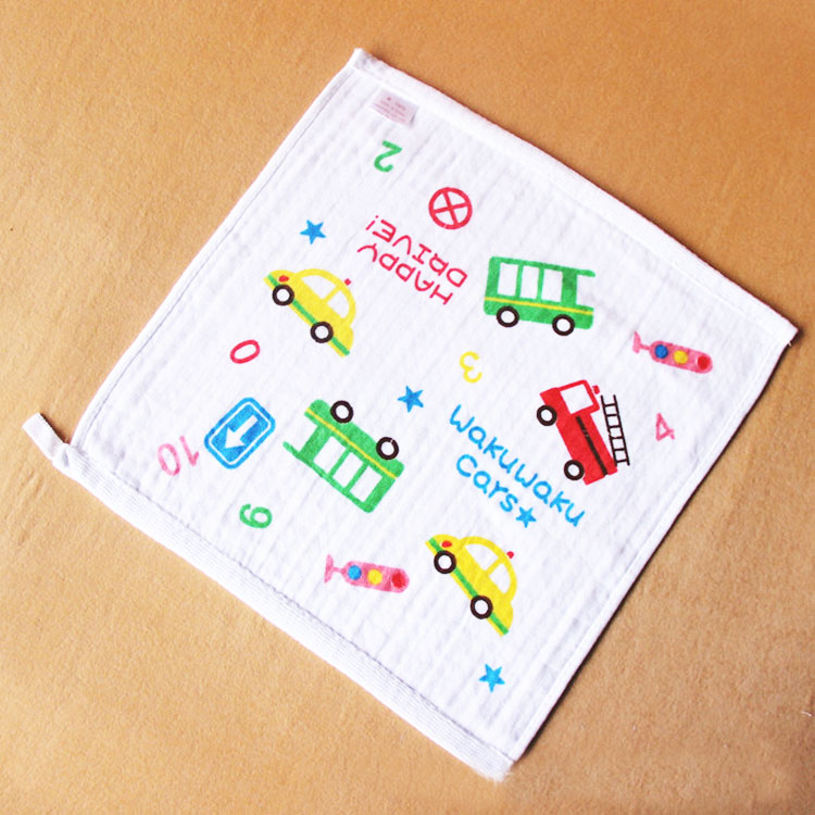 Honeycomb gauze towel 30*30, children's small square towel, children's towel, baby saliva towel, handkerchief, baby products Specification image