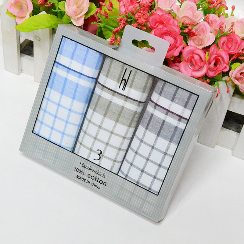 Customized handkerchief and handkerchief gift box packaging for men's foreign trade Specification image