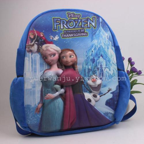 Plush schoolbag, 3D schoolbag, stereoscopic schoolbag, export schoolbag full figure
