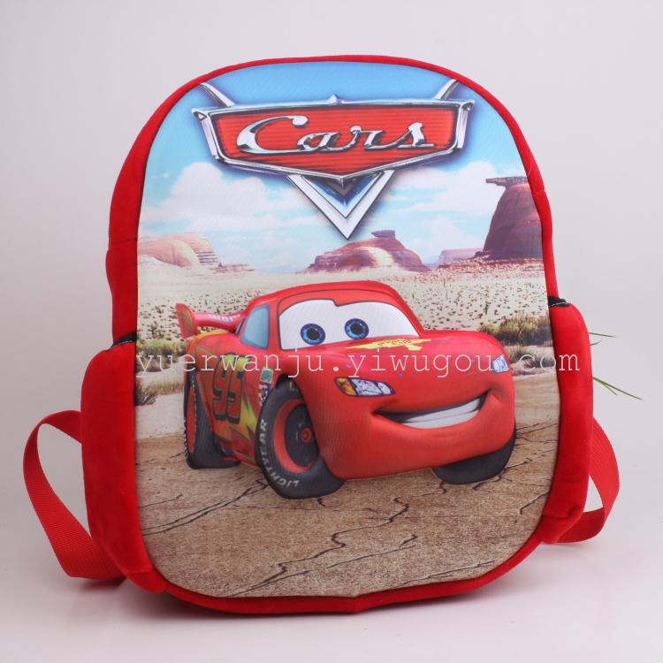 Plush schoolbag, 3D schoolbag, stereoscopic schoolbag, export schoolbag Specification drawing