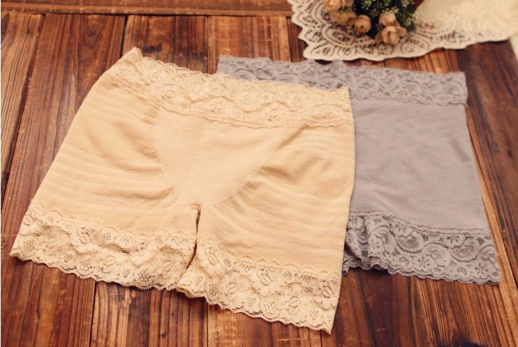High-quality, upgraded, seamless cotton, widened lace-trimmed shorts and underpants details Picture