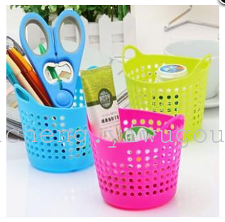 35823 Creative Mini Desktop Storage Box, Storage basket, Fashionable miscellaneous Storage Basket, Plastic Cute Pen holder Specification image