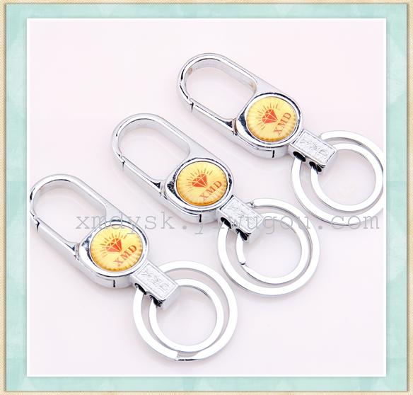 鑫美达双环钥匙扣835 汽车钥匙扣    厂家直销