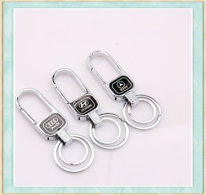 Xinmeida Men's car Key Chain Double Ring Metal Key Chain Key Ring Key Chain 839 details Picture