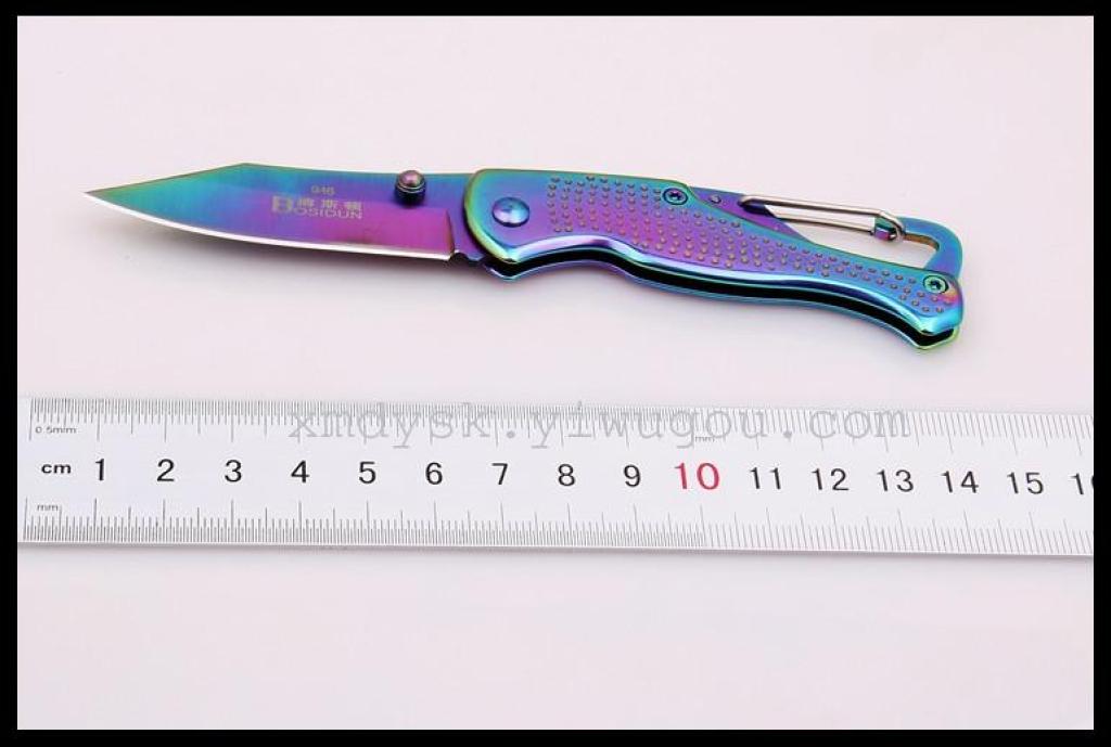 New folding knife, outdoor survival multi-functional knife, self-defense knife, portable mini military knife, genuine product Specification image
