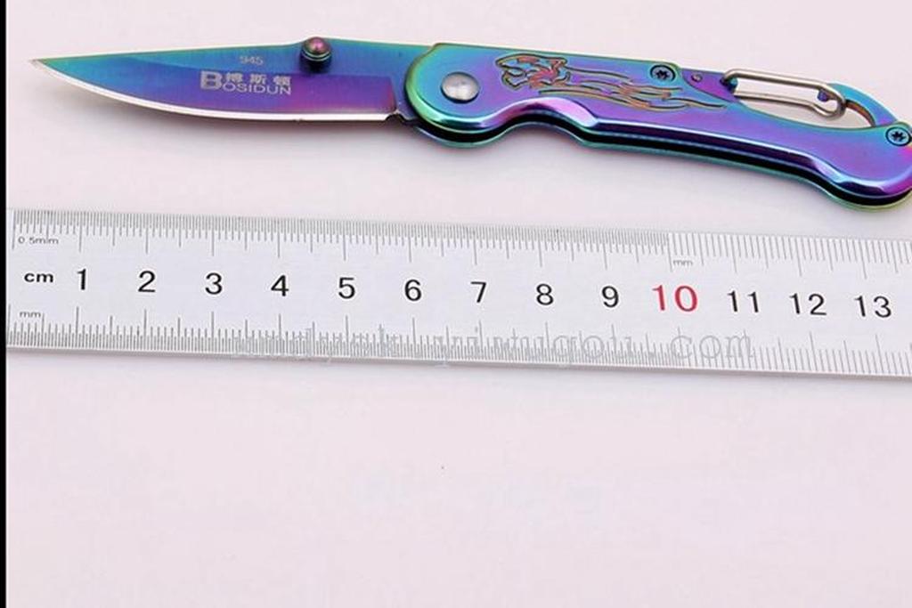 Boston outdoor self-defense folding knife, wilderness survival tool knife, portable small knife Specification image
