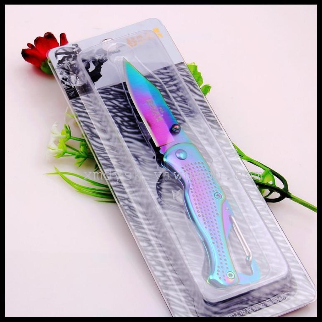 New folding knife, outdoor survival multi-functional knife, self-defense knife, portable mini military knife, genuine product Application Scenario
