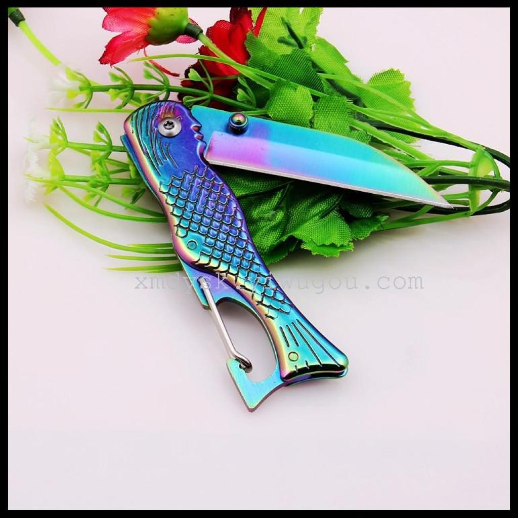 Outdoor knives, self-defense knives, mini multi-functional knives, field knives, folding knives, mini military knives details Picture