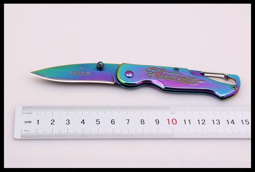 Outdoor military knife, jungle, wild path, survival knife, portable folding fruit knife, high-hardness self-defense weapon Specification image