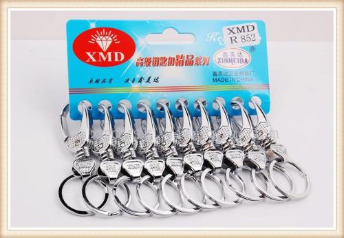 R852 Xinmeida single-ring keychain, keychain, car keychain wholesale, high-quality zinc alloy keychain