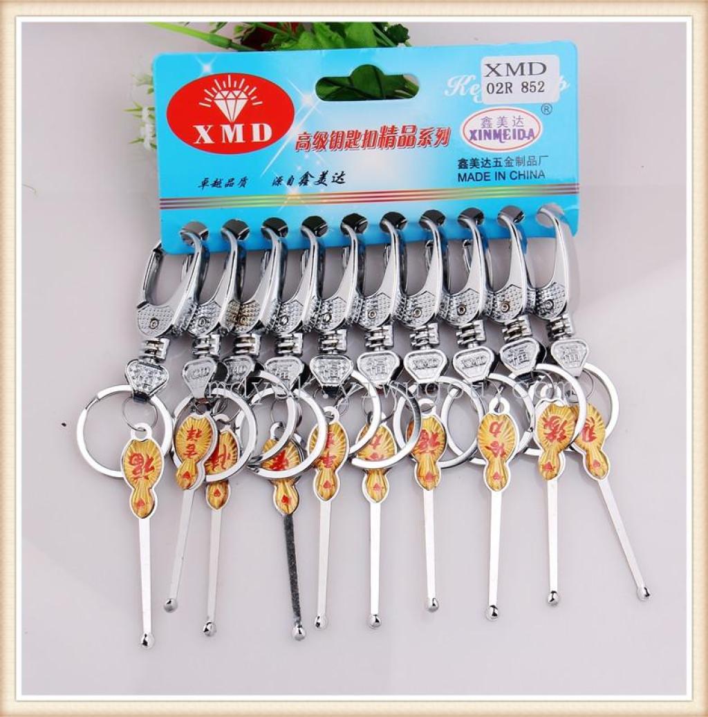 Xinmeida keychain 2-yuan store lock, high-quality metal keychain and key chain details Picture