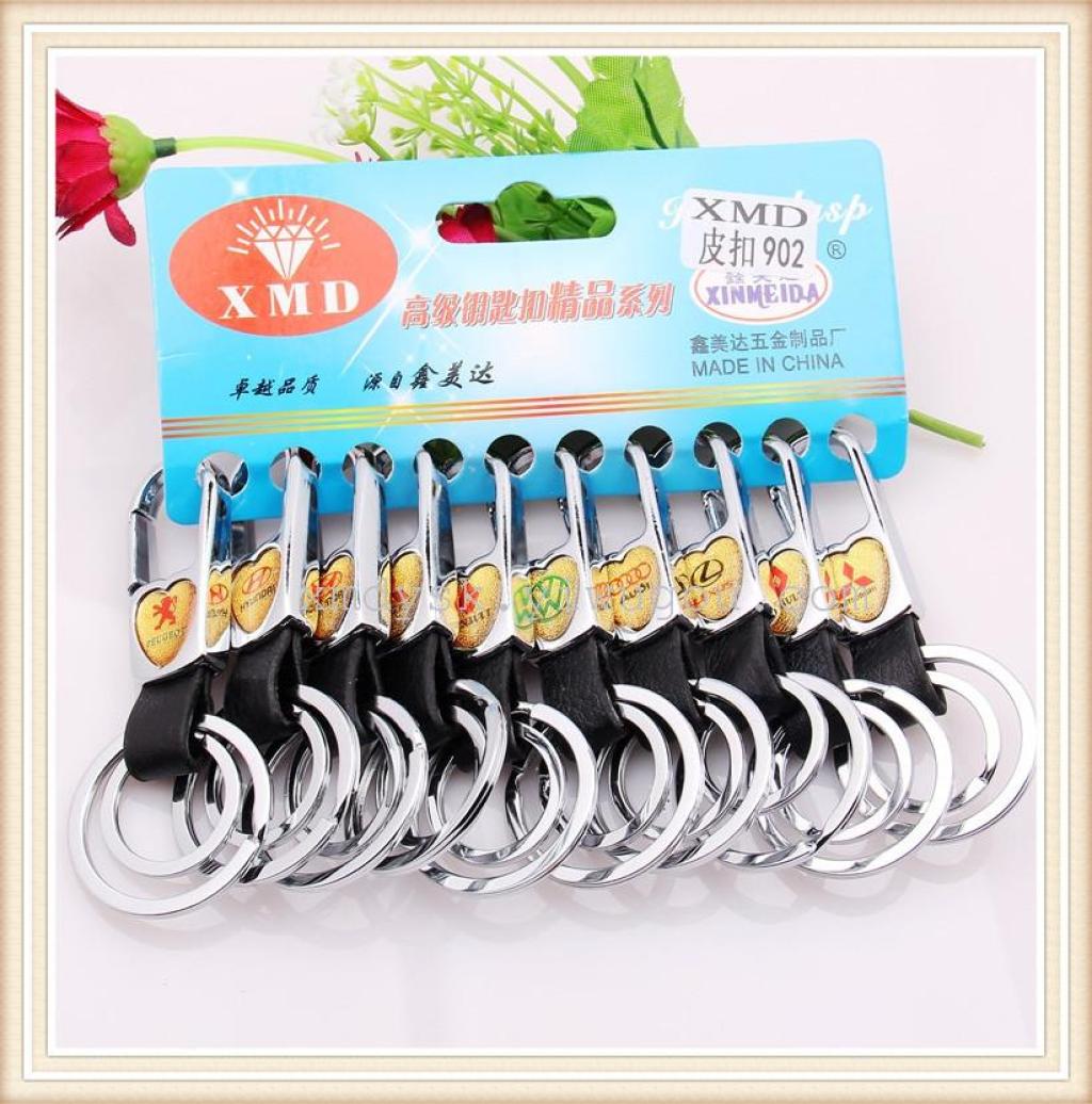 XMD Belt buckle business keychain, Xinmeida Double Ring Leather Buckle 902 Specification image