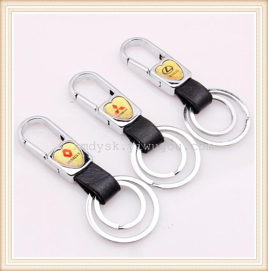 XMD Belt buckle business keychain, Xinmeida Double Ring Leather Buckle 902 details Picture
