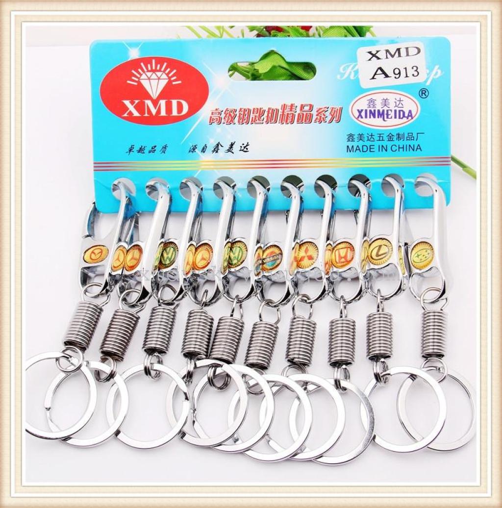 Factory direct sales of Xinmeida single-ring spring keychain, new keychain waist lock Application Scenario