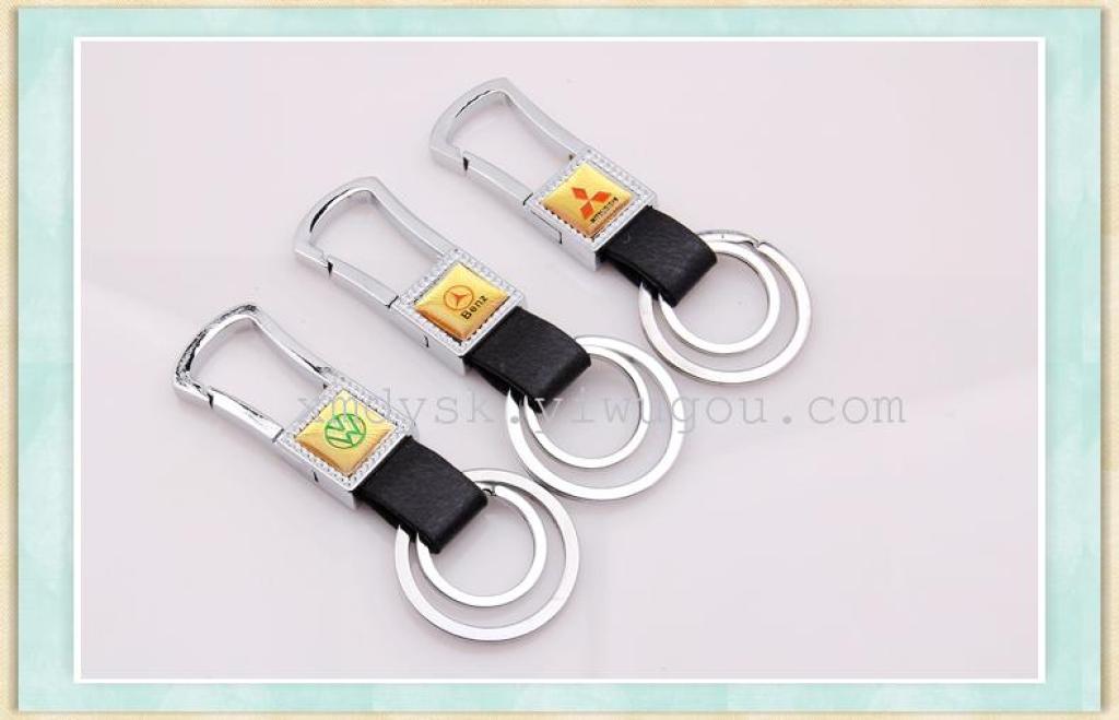 XMD Xinmeida double-ring leather buckle 829 yuan store keychain lock Specification image