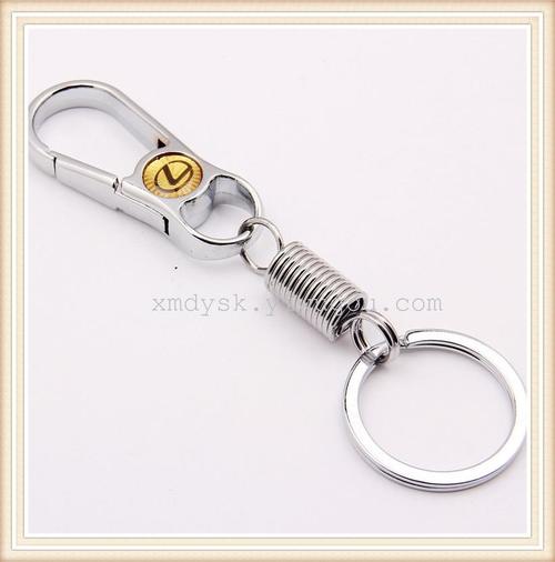 Factory direct sales of Xinmeida single-ring spring keychain, new keychain waist lock