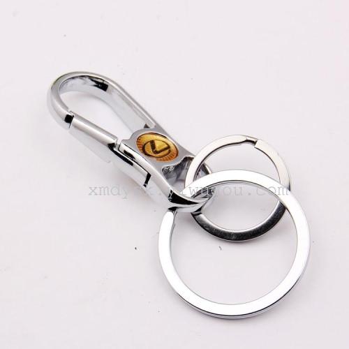 2元店热卖鑫美达双环钥匙扣 913汽车钥匙扣 厂家直销